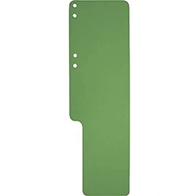 Abbildung von Exacompta 13725B 100er Pack Premium Aktenschwänze Exaflex aus Recycling Karton mit Seitenfalz genutet und gelocht, ideal für Kanzlei Hängehefter Büro Anwälte, grün