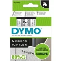 Abbildung von Dymo 45010 (S0720500) (12 mm) Schwarz bis transparent Tape