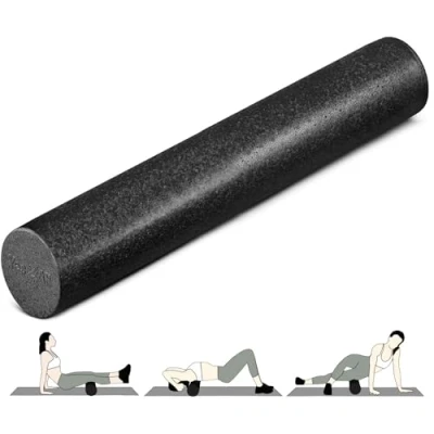 Abbildung von Yes4All Hochdichte Faszienrolle 30/45/60/90 CM Foam Roller, Schaumstoffrolle für Rücken Wirbelsäule, Beine, Pilates Rolle, Regeneration, Dehnung &amp; Fitness Rolle zur Selbstmassage, Viele Farboptionen