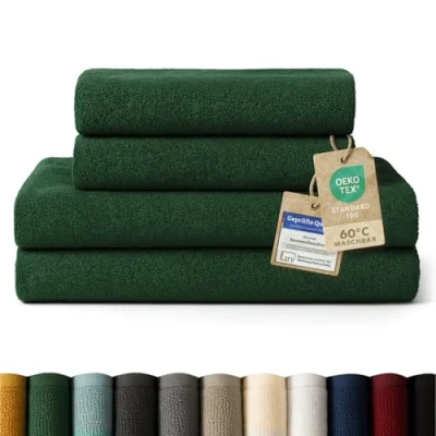 Abbildung von Blumtal Handtuch Set Premium 4 oder 6 TLG. Frottier 100% Baumwolle, Frottee (Set, St), Oeko TEX Zertifiziert