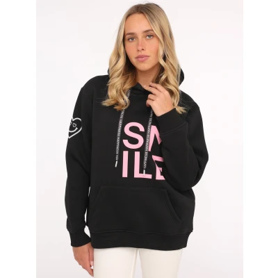 Abbildung von Zwillingsherz Hoodie &quot;&quot;Alissa&quot;&quot;, mit SMILE Print