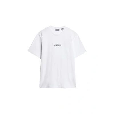 Abbildung von Superdry Micro LOGO Graphic Loose Tshirt basic, Herren, Größe: Medium, Brilliant white