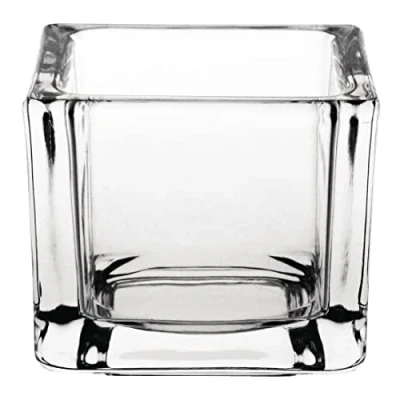 Abbildung von Olympia GM224 Glas Teelichthalter, quadratisch, transparent (6 Stück)