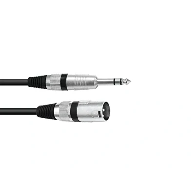 Abbildung von OMNITRONIC Adapterkabel XLR(M)/Klinke stereo 2m sw