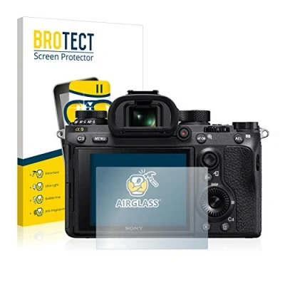 Abbildung von BROTECT Schutzglas für Sony Alpha 9 Schutzfolie Panzer Folie Glas [Extrem Kratzfest 9H, Anti Fingerprint, Ultra Transparent]
