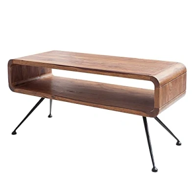 Abbildung von Invicta Interior Design Couchtisch Alpha 100 cm Sheesham Holztisch Wohnzimmertisch Tisch Retro Massivholz