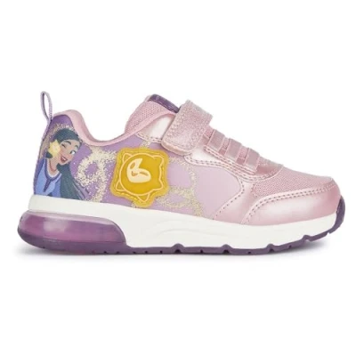 Abbildung von Geox Disney WISH Spaceclub GIRL Lights Sneaker low für Kinder, Größe: 31, Pink/light prune Schuhe