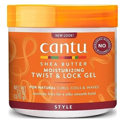 Abbildung von CANTU Gel Moisturizing Twist &amp; Lock Reduziert Frizz Intensive Feuchtigkeitspflege Rückstandslose Formel Für lockiges Haar Mit Sheabutter und Kokosöl, 370g, unic