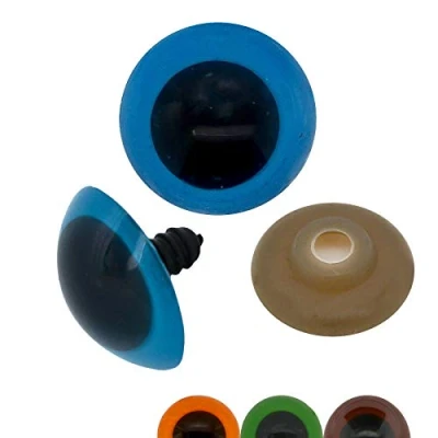 Abbildung von maDDma Puppen Accessoires Set 2 Paar Sicherheits Augen 26mm Teddyaugen Amigurumi Farbwahl, blau
