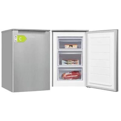 Abbildung von exquisit Gefrierschrank GS1081 040C inoxlook, 85,5 cm hoch, 54,5 breit