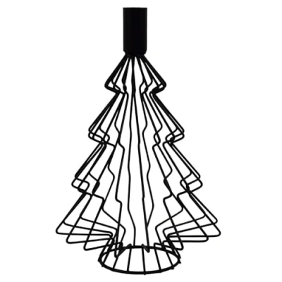 Abbildung von Dadeldo Living &amp; Lifestyle Kerzenständer Weihnachtsbaum Metall schwarz 19cm Dekoration