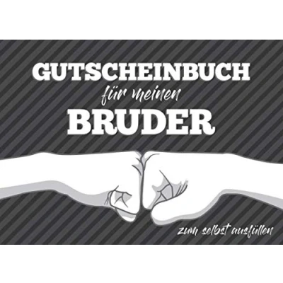 Abbildung von Gutscheinbuch für meinen Bruder zum selbst ausfüllen: 20 Gutscheine als Buch Geschenk den besten