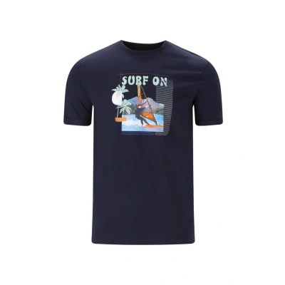 Abbildung von Cruz Tshirt print, Herren, Größe: 4XL, Navy blazer