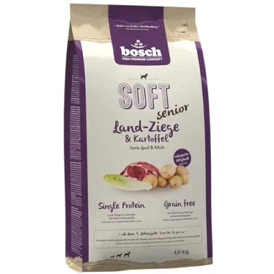 Abbildung von bosch HPC SOFT Senior Ziege &amp; Kartoffel halbfeuchtes Hundefutter für ältere ernährungssensible Hunde aller Rassen Single Protein grain free 1 x kg