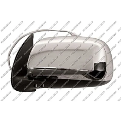 Abbildung von Außenspiegel Prasco TY8187104 links chrom/schwarz elektrisch konvex, ungetönt TOYOTA: HILUX 3 Pick up