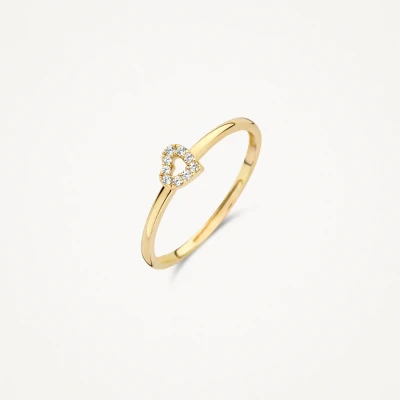 Abbildung von Blush 1231YZI Goldring für Damen 585 Zirkonia Herz