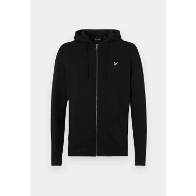 Abbildung von Lyle &amp; Scott ZIP Through Hoodie Sweatjacke, Herren, Größe: Large, Jet black
