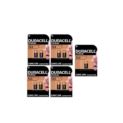 Abbildung von 9 x Duracell 123 Lithium Batterien (4 Blister mit 2 + 1 Batterie) (CR123 / CR123A CR17345)