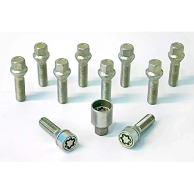 Abbildung von H&amp;R Radschrauben Satz Kegelbund M14x1.50 Länge 40mm 10 Stück inkl. Felgenschloss