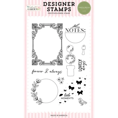Abbildung von Carta Bella Secret Garden Designer Stamps Little Moments (CBGD421045)