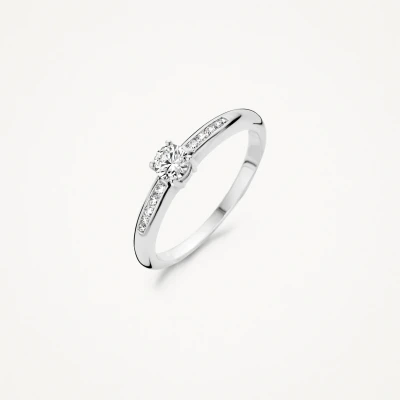 Abbildung von Blush 1155WZI Damenring 585 Weißgold mit Zirkonia