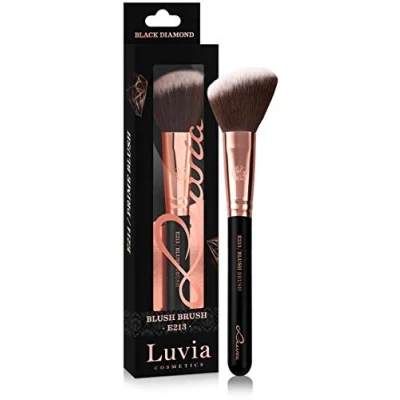 Abbildung von Luvia Rougepinsel Essentials Blush Brush E213 Rouge Pinsel In Schwarz/Roségold Vegane Kosmetik Schminkpinsel/Kosmetikpinsel