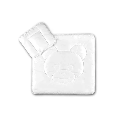 Abbildung von KiGATEX Babybettdecke Baby Betten Set Kissen 35x40 cm Bettdecke 80x80 cm, Füllung: Polyester, Microfaser, 95 waschbar
