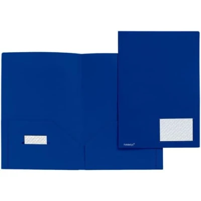 Abbildung von FolderSys 10 x Angebotsmappe A4 PP vollfarbig blau