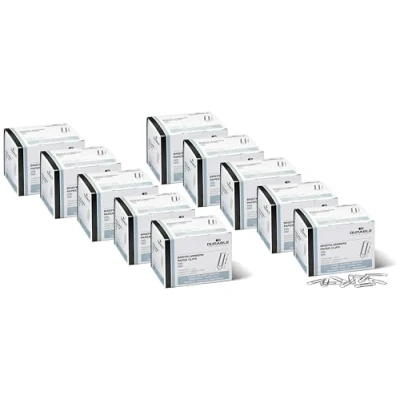 Abbildung von Durable Briefklammern, 32 mm, 1000 Büroklammern, verzinkt, 121125 (verzinkt, 32mm (10 Packungen))