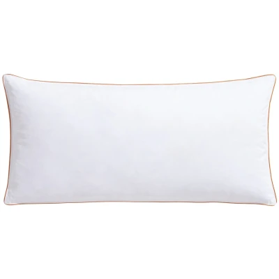 Abbildung von RIBECO Federkissen &quot;Kopfkissen Richard, Kissen mit Daunenanteil, in 40x80 oder 80x80 cm&quot;, Füllung: 90% Federn % 10% Daunen, Bezug: Baumwolle, (1 St.), Seit 105 Jahren überzeugt durch Qualität