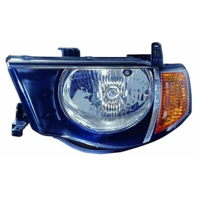 Abbildung von ABAKUS 214 1180R LD EM Scheinwerfer rechts H4 gelb für Rechtsverkehr P43t MITSUBISHI: L200 / Triton IV Pickup