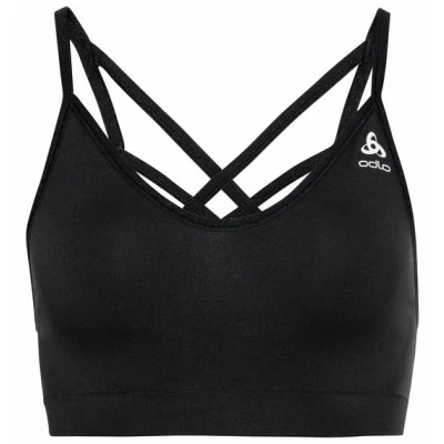 Abbildung von ODLO Seamless SOFT Sports BRA Sportbh mit leichter Stützkraft, Damen, Größe: Large, Black
