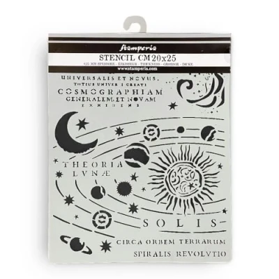 Abbildung von Stamperia Thick Stencils for Scrapbooking, Albums, Card Making, Bullet Journalling and More, Flexible Material, Easy to Clean, Perfect Hobbies, Crafts, Gifting (Fortune Constellation)