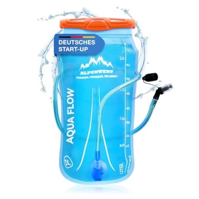 Abbildung von Alpenwert Trinkbeutel Trinkblase mit Trinkschlauch Wasserblase 2L/3L Outdoor