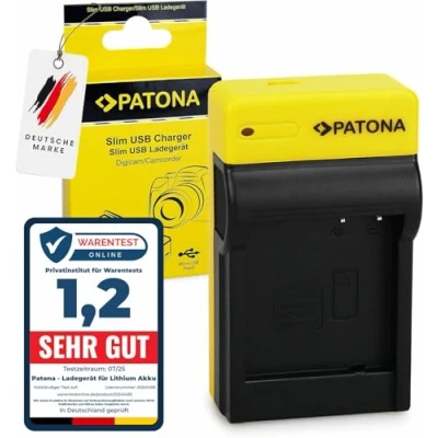 Abbildung von PATONA Slim Ladegerät Passend für Panasonic DMW BLE9 BLE9E BLG10 BLG10E DMC GF6 Akkus