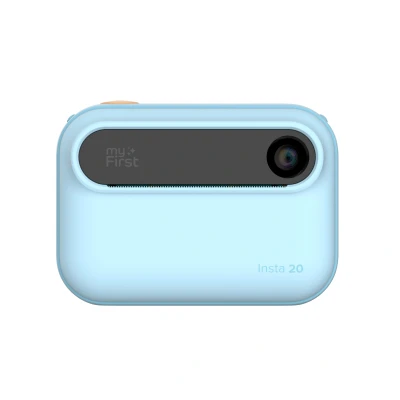 Abbildung von Neue myFirst Kamera Insta 20 Sofortdruck Digitalkamera für Kinder mit 16 MP Fotos 1080P, 412 Jahre alte Jungen, Geschenkideen, Thermodruck, Keine Tinte, unterstützt Micro SD Karte (blau)