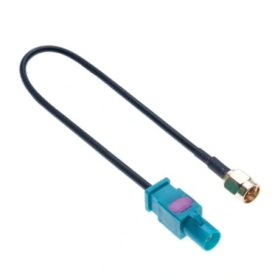 Abbildung von Autoantennen Adapterkabel 2 Stück Set Fakra Z Weiblich Stecker auf SMA Universal für GSM GPS DAB &amp; TV Antennen zu Steckerkabel Antennenleitung Kompatibel mit Fahrzeug LKW Autozubehör 15cm