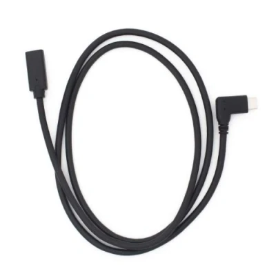Abbildung von System S USB 3.1 Type C (Female) zu (Male) 90 gewinkelt Adapter Kabel Verlängerung 1m