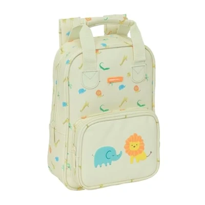 Abbildung von Safta Preescolar Selva Kinderrucksack mit Griffen, einfache Reinigung, ideal für Kinder verschiedener Altersgruppen, bequem und vielseitig, Qualität Widerstandsfähigkeit, 20 x 8 28 cm,