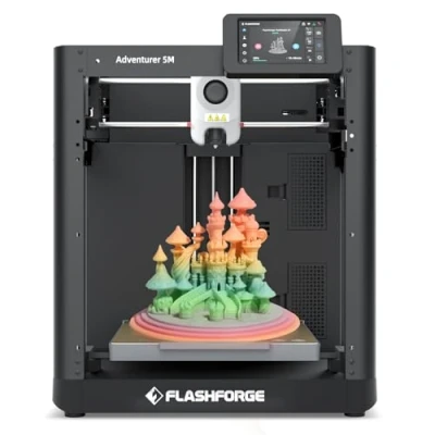 Abbildung von Flashforge Adventurer 5M 3D Drucker, hohe Geschwindigkeit, 600 mm/s, mit automatischer Upgrade, Schnellwechseldüse und PEI Platte, 220 x mm
