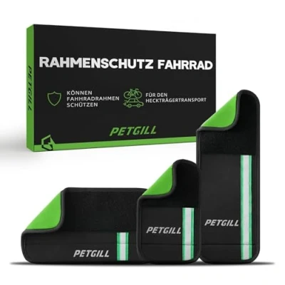 Abbildung von Fahrrad Rahmenschutz 3er Set Transportschutz passend für Thule Fahrradträger Carbon Rahmen Schutz Fahrradlackschutz Anhänger E Bike Zubehör ebike Befestigung universal
