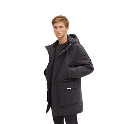Abbildung von TOM TAILOR Denim Herren Artic Winterparka 1032436, 29476 Coal Grey, L