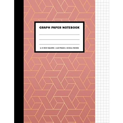 Abbildung von Graph Paper Notebook 1/4 inch Square: Geometric Design Quad Ruled Composition Math Graphing (Graph Book, Band 5)
