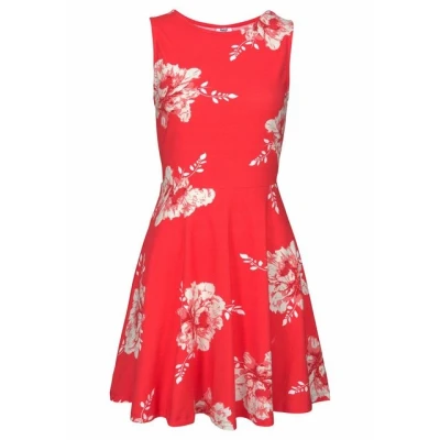 Abbildung von Beachtime Strandkleid mit Blumenprint, Minikleid, Sommerkleid aus Baumwolle