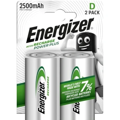 Abbildung von ENERGIZER D (HR20) Power Plus E300322000 Gerätebatterie 1.2V 2500mAh Standard 2