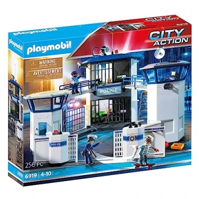 Abbildung von Playmobil 6919 City Action Polizeistation mit Gefängnis
