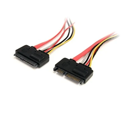 Abbildung von StarTech.com SATA Verlängerung 30cm 22pin Kombikabel Stecker / Buchse internes S ATA Daten Strom Verlängerungskabel