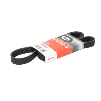 Abbildung von GATES 6PK1463 Keilrippenriemen 1463 6 Polyester, EPDM (Ethylen Propylen Dien Kautschuk) RoadMax Value Line OPEL: Corsa B Schrägheck, Astra F CC