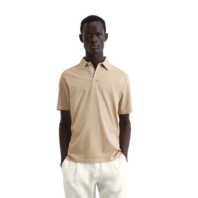 Abbildung von Marc O&#039;Polo Kurzarmregular AUS Reiner Poloshirt, Herren, Größe: Small, Pure cashmere