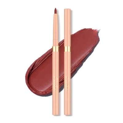 Abbildung von OULAC Ziegelrot Eye Liner &amp; Lipliner Stift 2 IN 1, Wischfester, Waterproof Schwenkbarer Kajalstifte, Langanhaltender Matte Finish, Schnelltrocknung, Hochpigmentierter, Vegan (L06) Mulled Wine